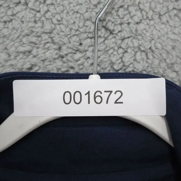 Lilly Pulitzer Skipper Solid Popover Dress XS Navy Crochet Long‎ Sleeve 1/4 Zip - Picture 13 of 13